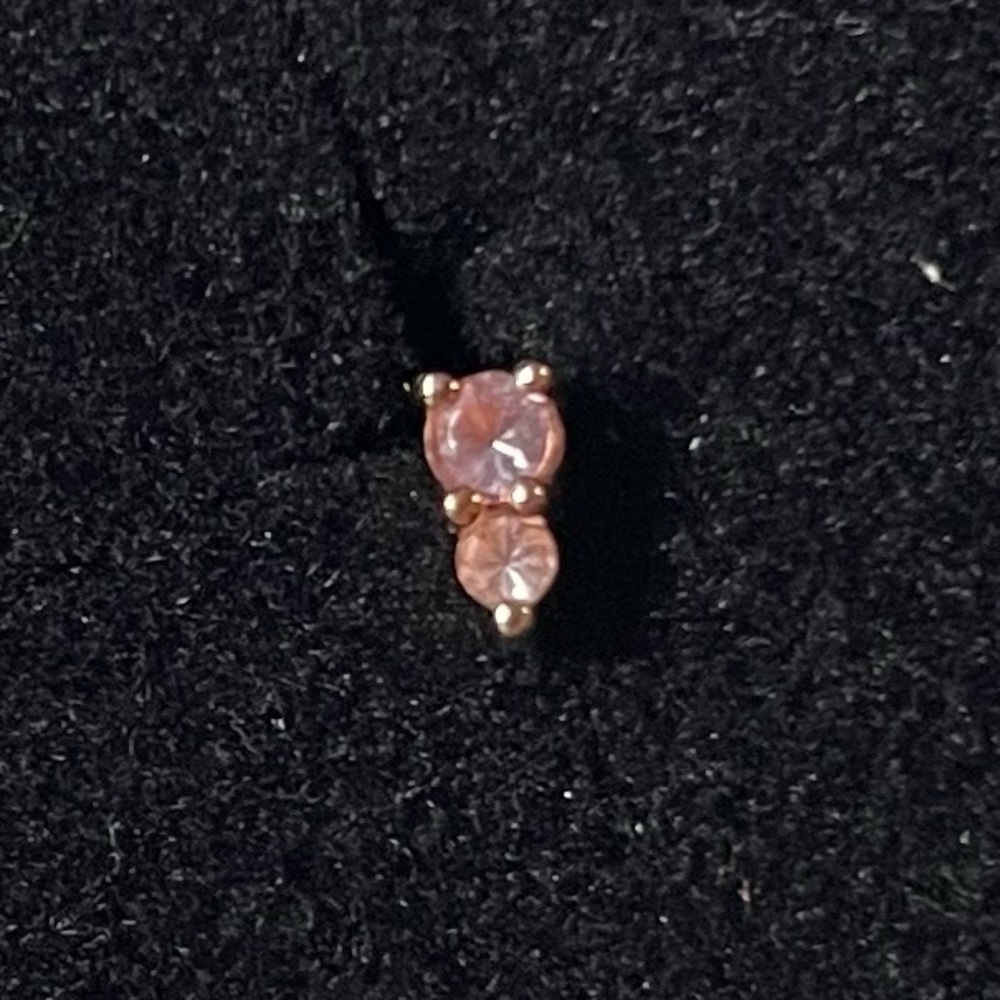 BVLA Jeanie 2 light amethyst and rose gold threadless end